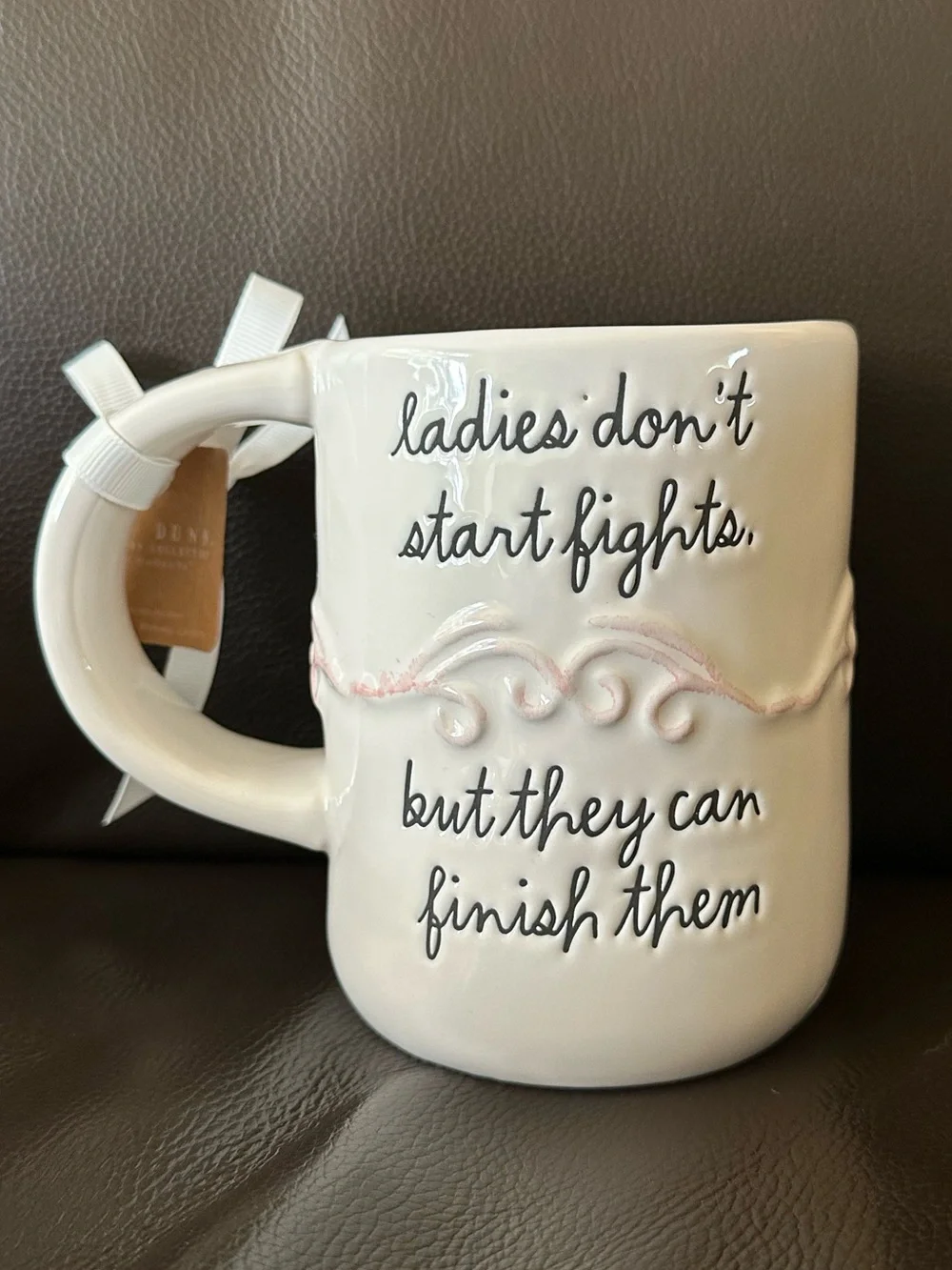 Disney Aristocats Marie “Ladies Don’t Start Fights” Mug Rae Dunn NWT
